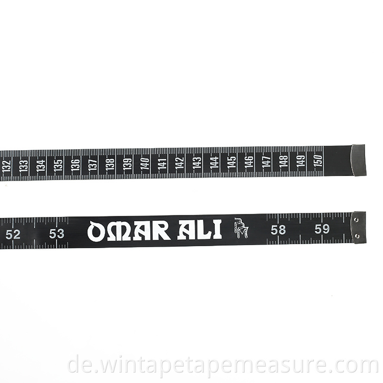 150cm/60inch weiches Fiberglas-Fantasielineal für Schneider cm-Maßband für Drucklängen-Messwerkzeuge nach Ihrem Design